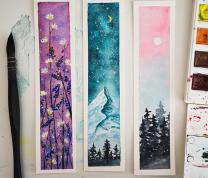 Summer Reading: Water Color Bookmarks for Teens
